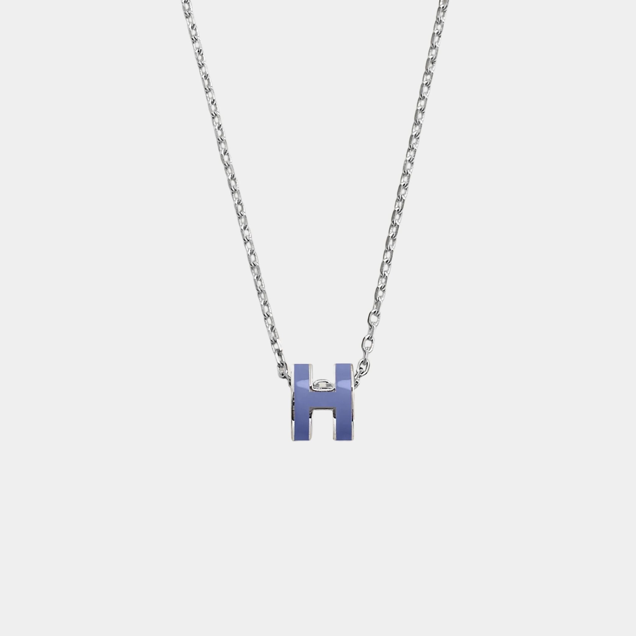 Mini Pop H Pendant Palladium Plated