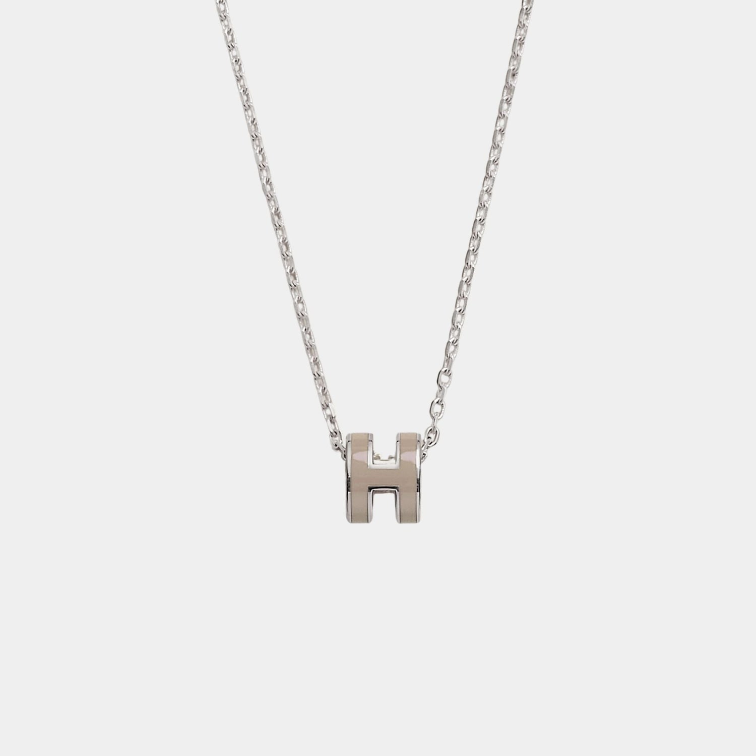 Mini Pop H Pendant Palladium Plated