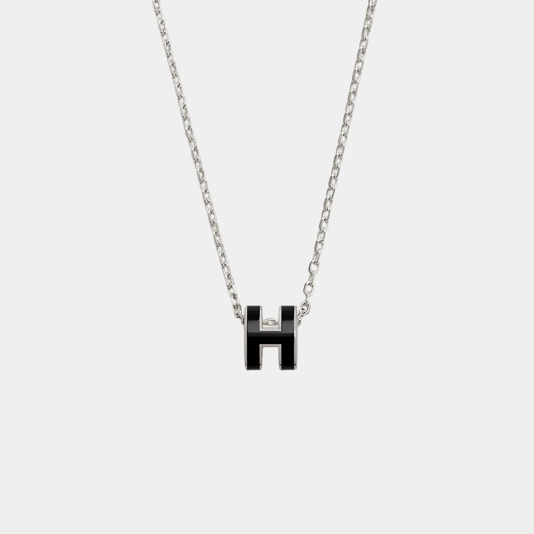 Mini Pop H Pendant Palladium Plated