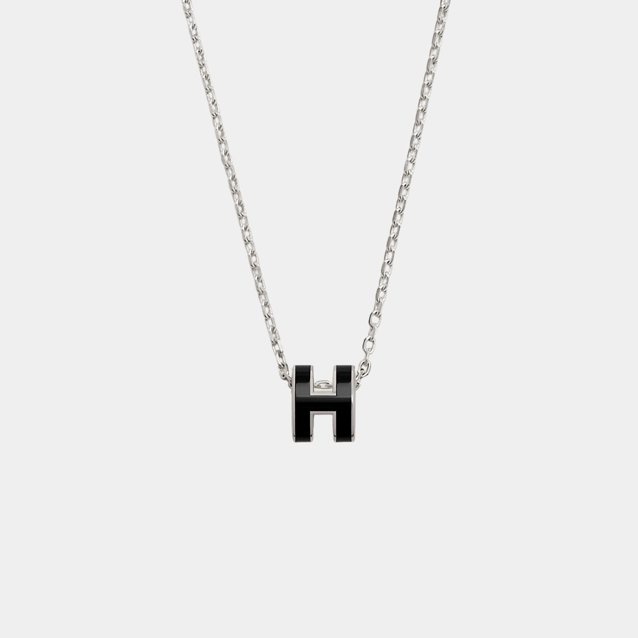 Mini Pop H Pendant Palladium Plated