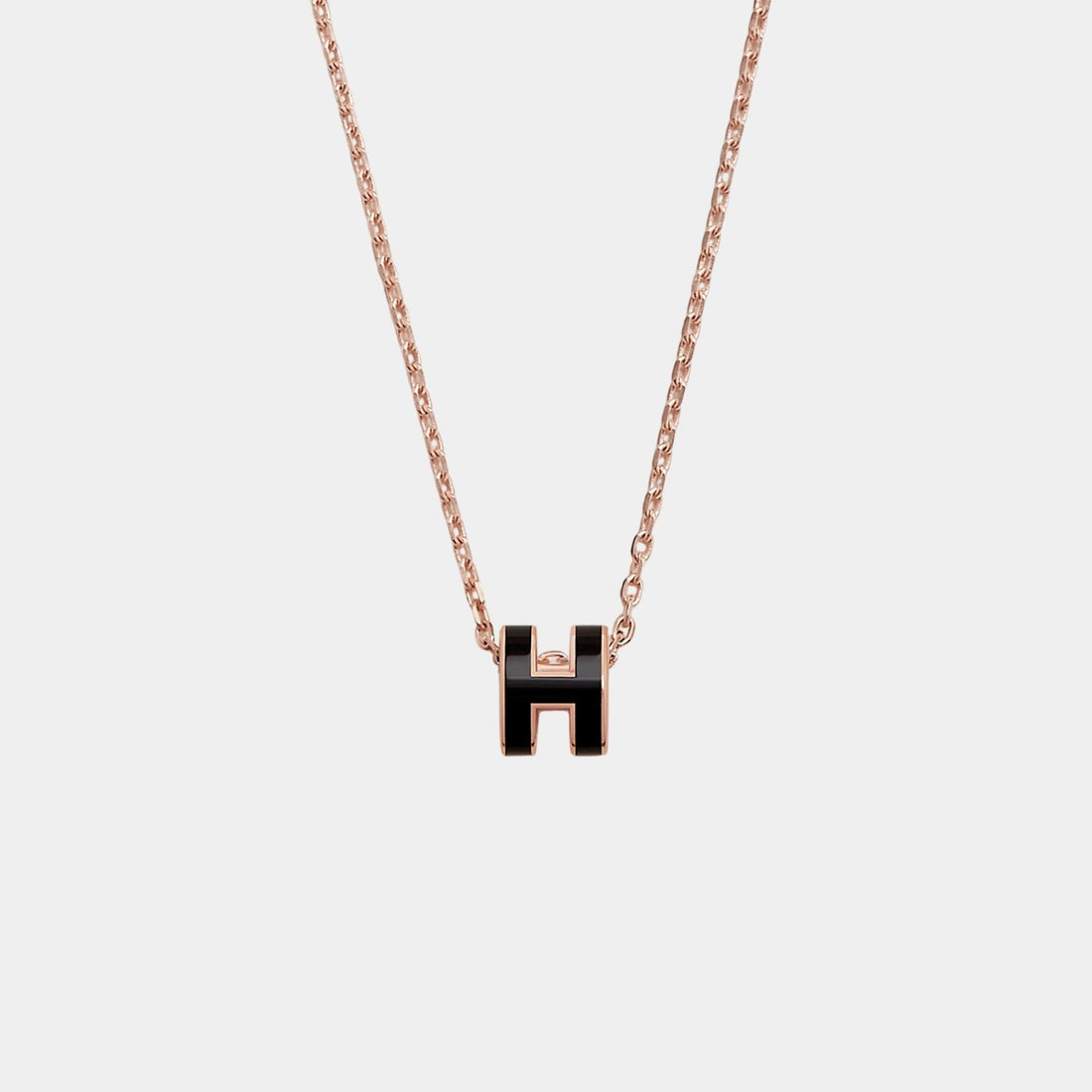 Mini Pop H Pendant Rose Gold Plated