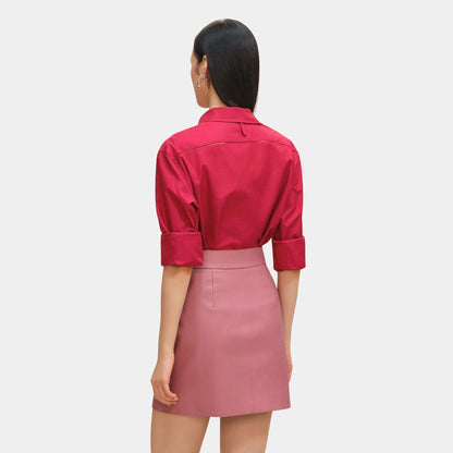 Miniskirt in Grained Goatskin