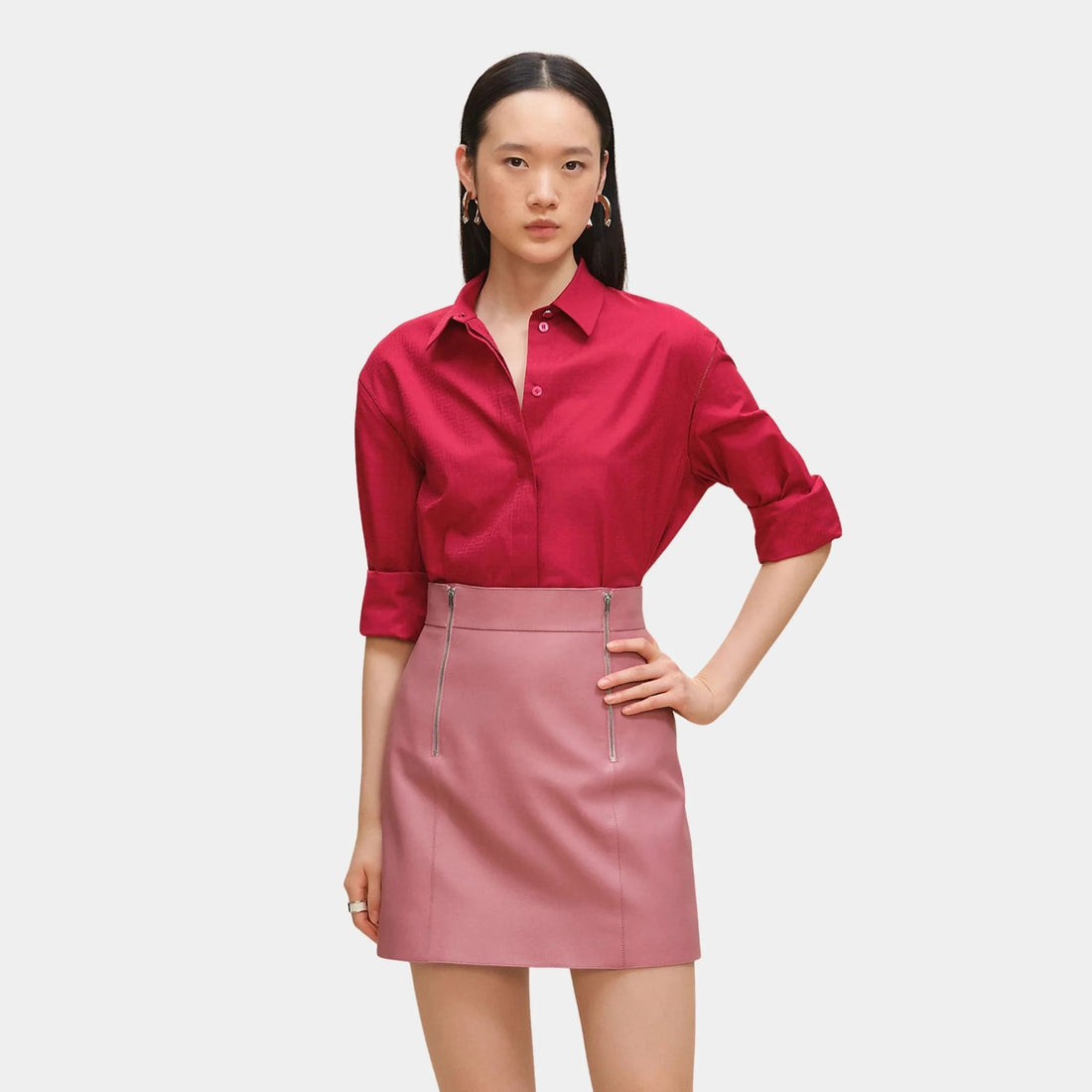 Miniskirt in Grained Goatskin