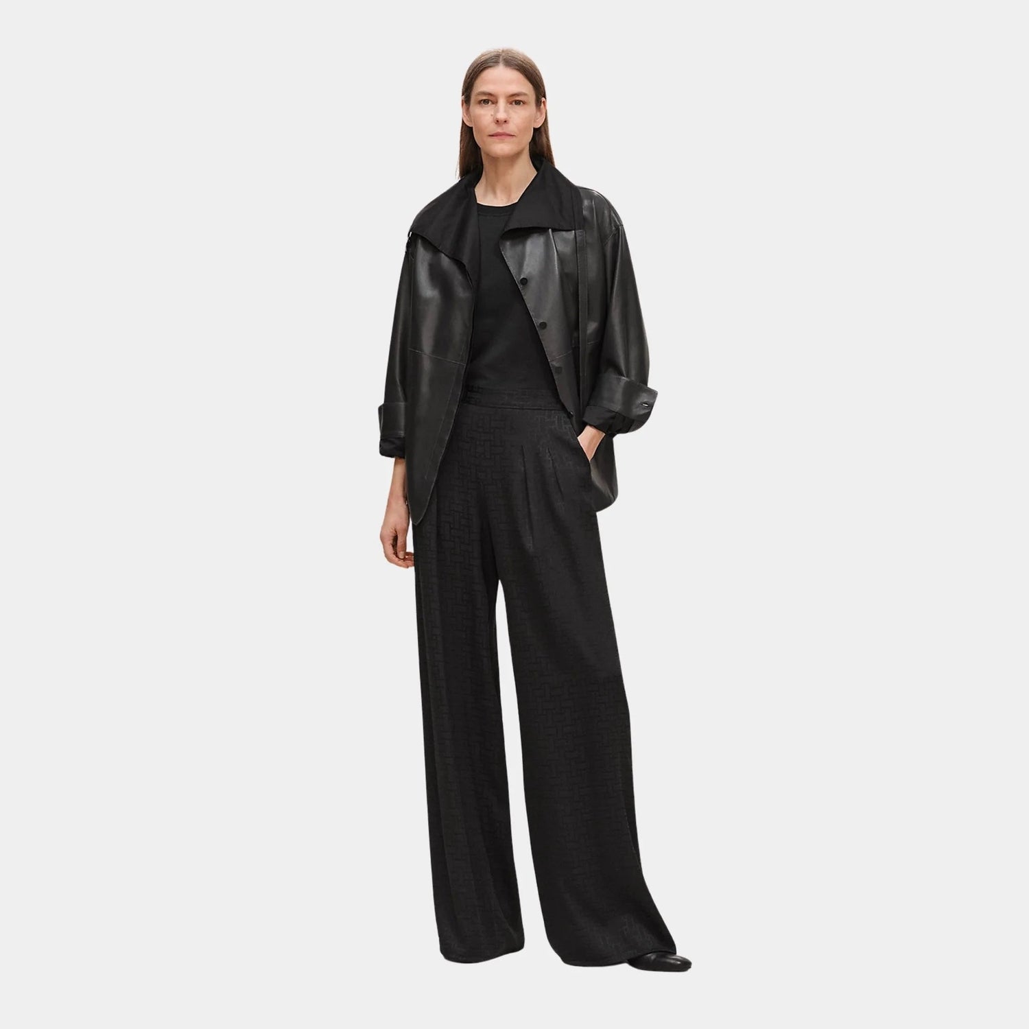 Mosaique Pants in Jacquard Silk