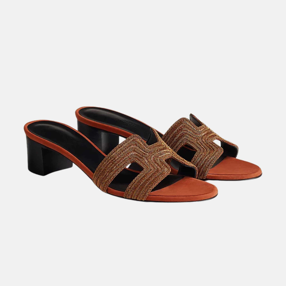 Oasis Sandal Suede Goatskin And Dabka
