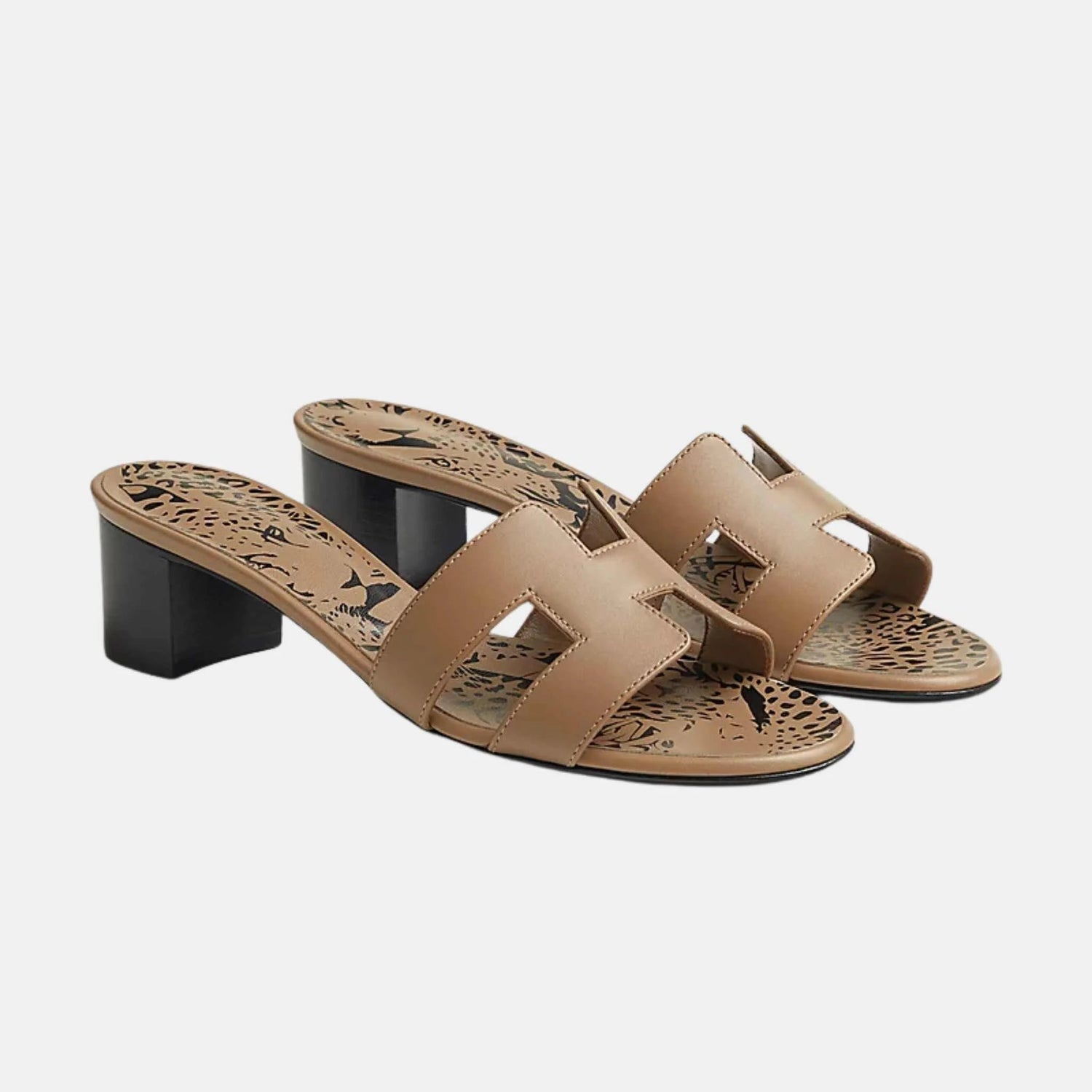 Oasis Sandals Calfskin Beige Argile