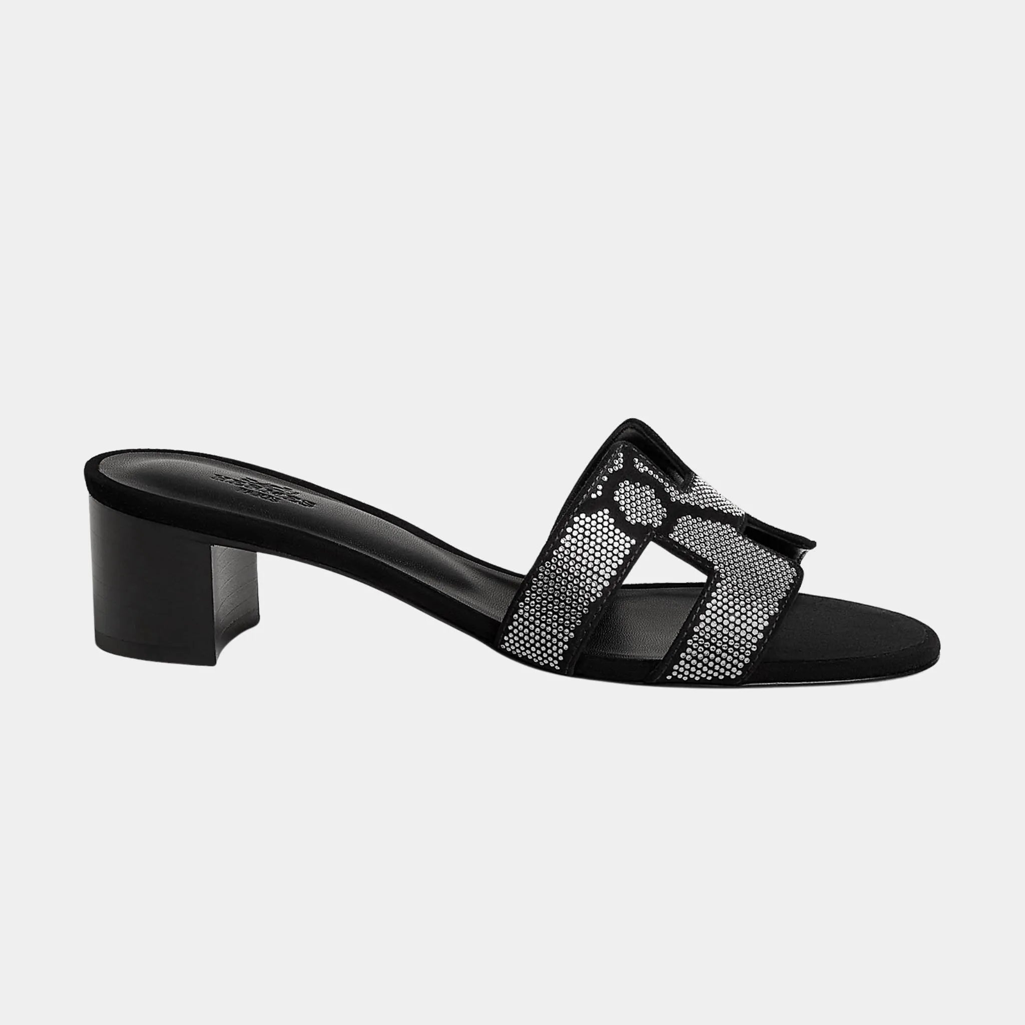Oasis Sandals in Suede with Figure Artistique Motif
