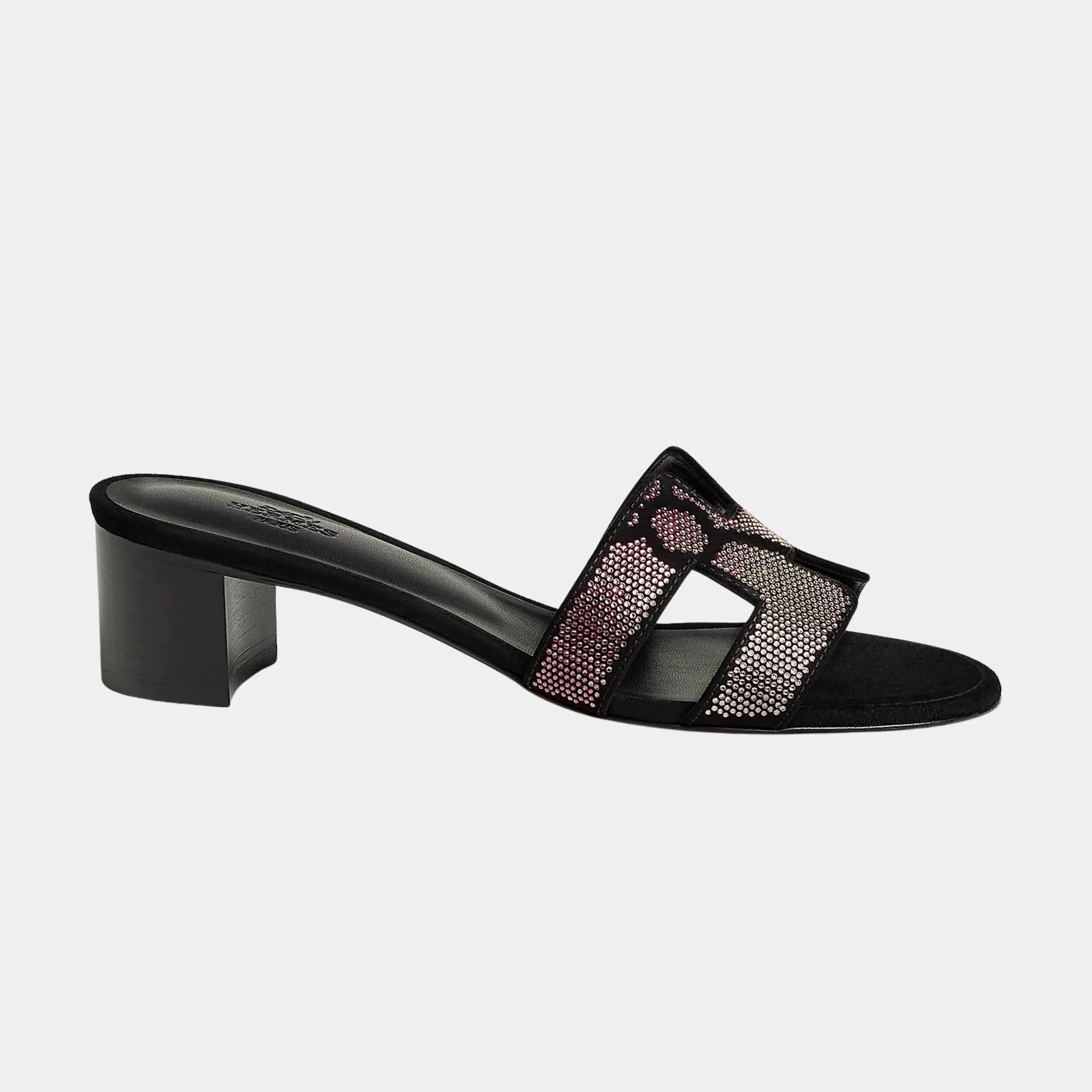 Oasis Sandals in Suede with Figure Artistique Motif