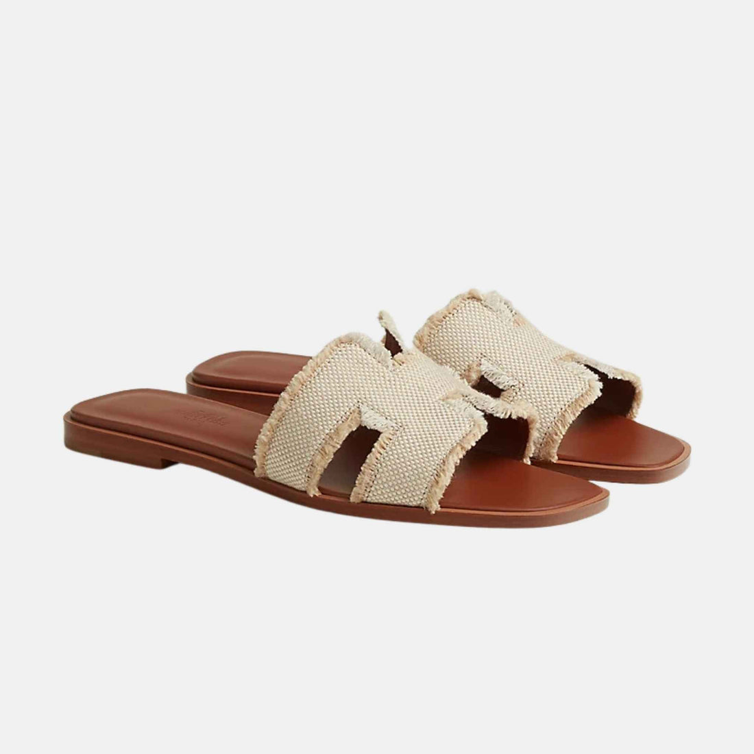 Oran Sandal Fringed Linen