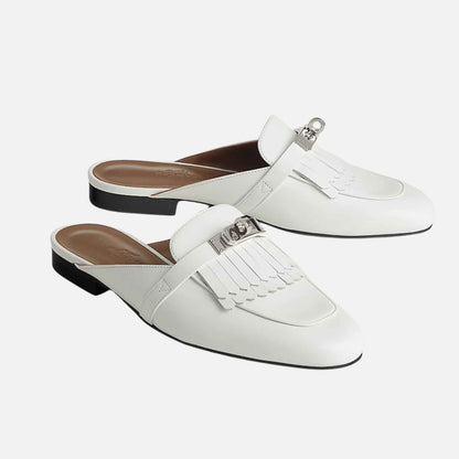 Oz Mule Fringed Calfskin PHW