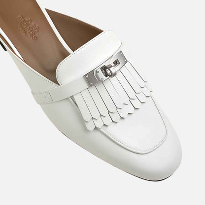 Oz Mule Fringed Calfskin PHW