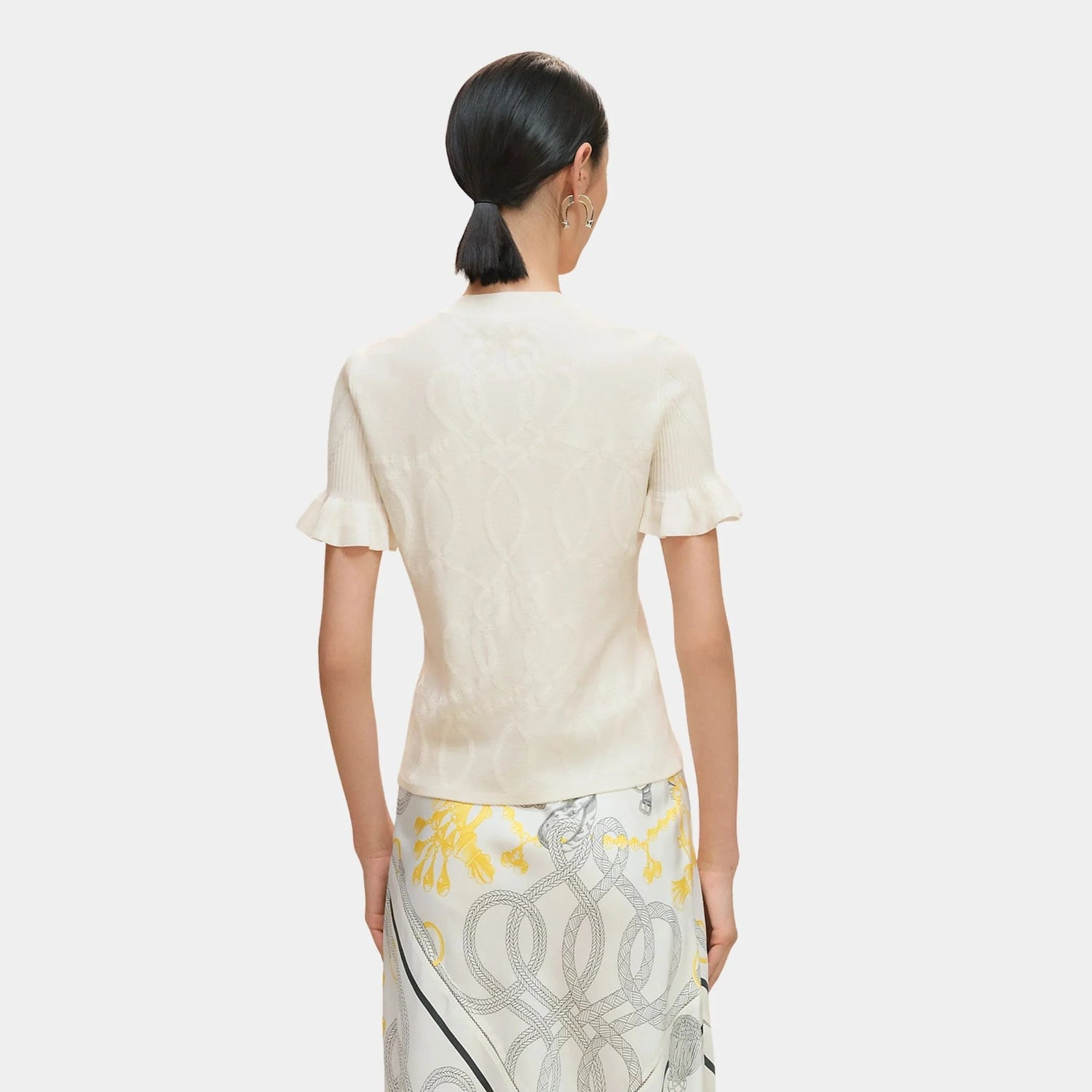 Palefroi Remix Short-sleeve Sweater in Wool