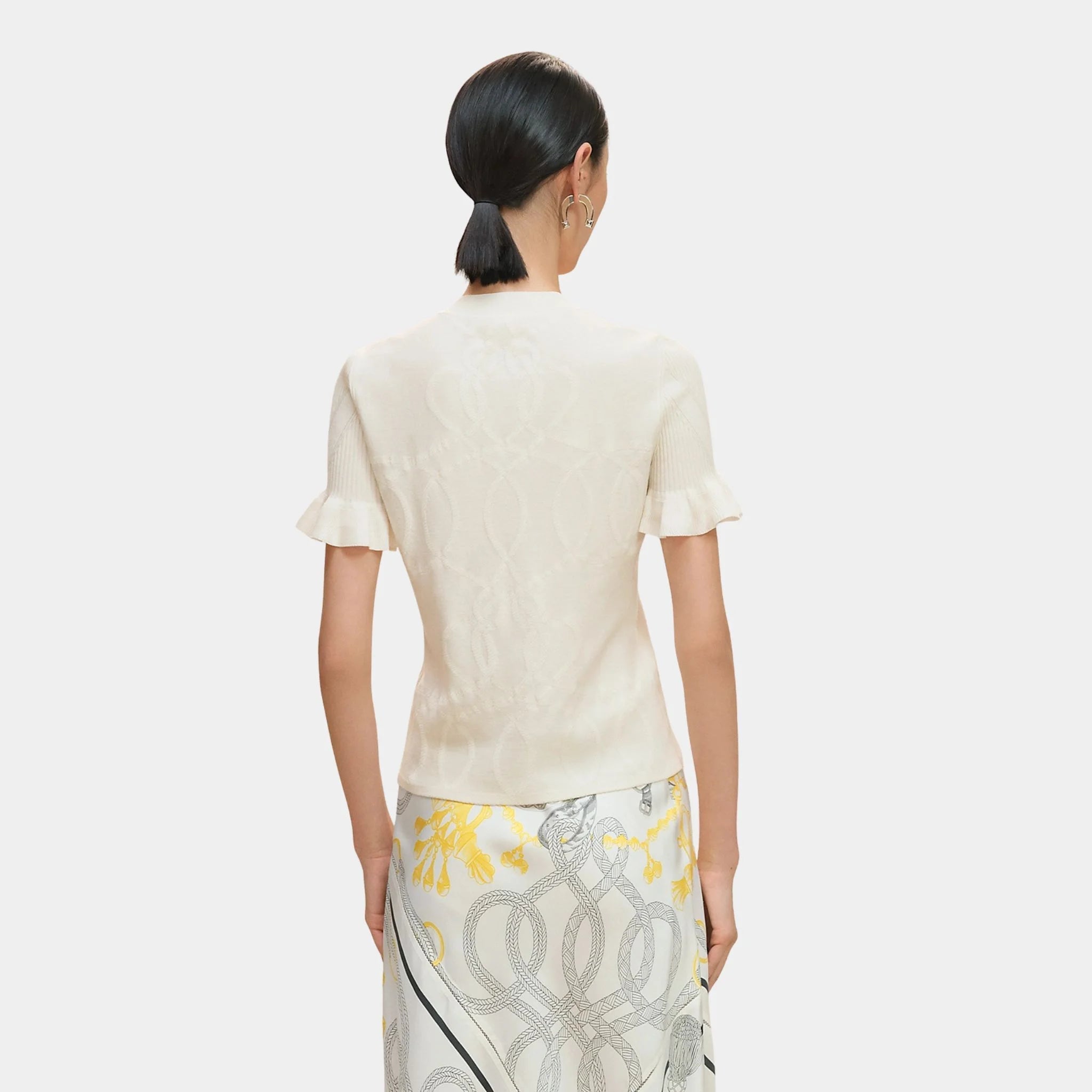 Palefroi Remix Short-sleeve Sweater in Wool