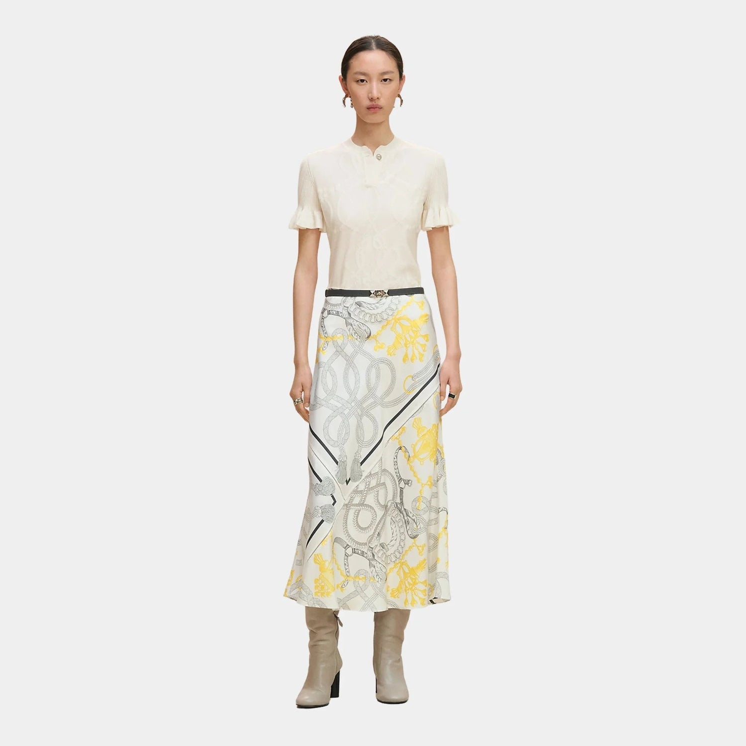 Palefroi Remix Short-sleeve Sweater in Wool