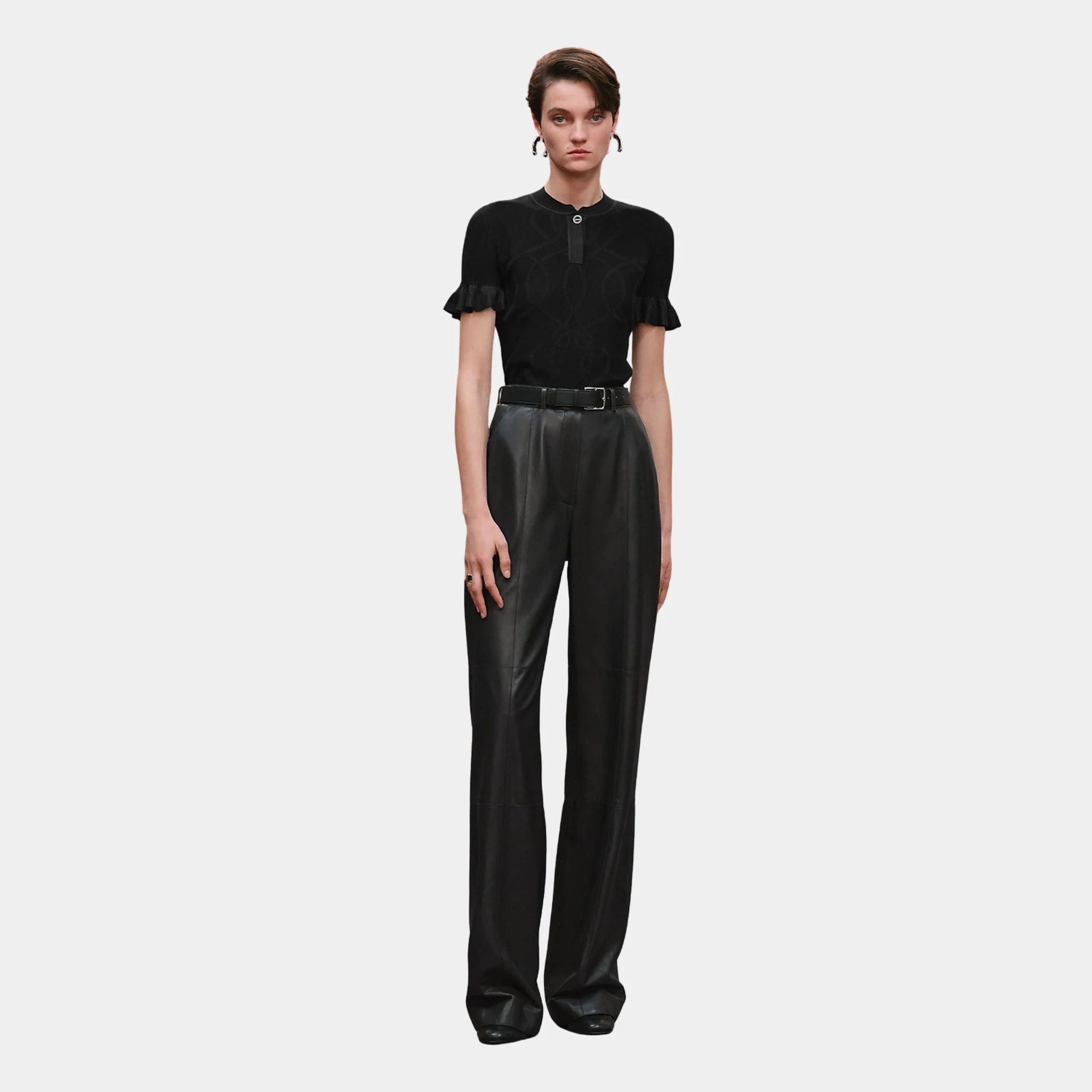 Palefroi Remix Short-sleeve Sweater in Wool