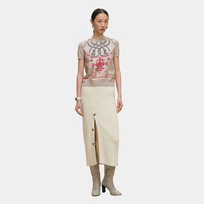 Palefroi Remix Short-sleeve Twillaine Sweater
