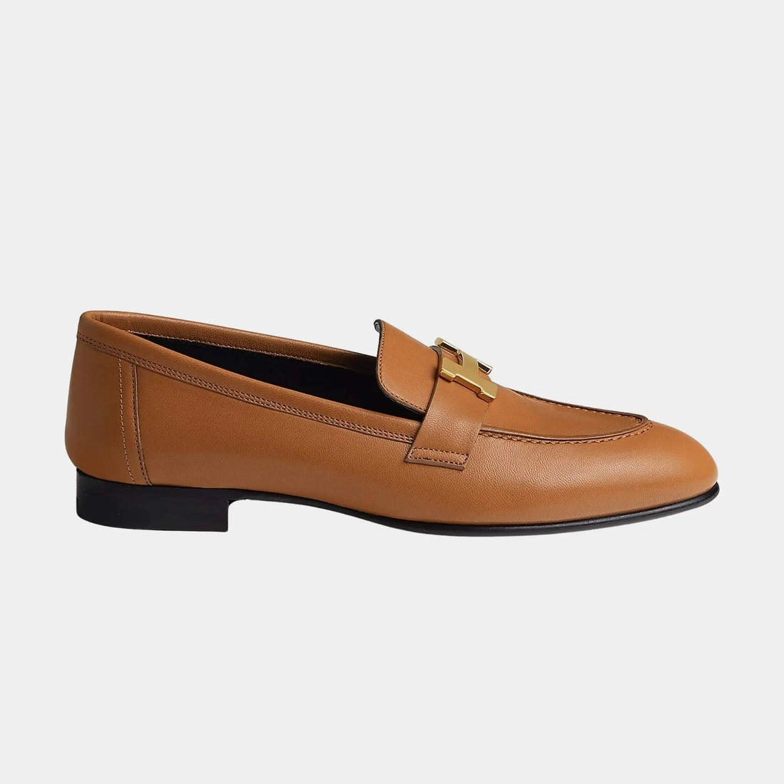 Paris Loafer in Goatskin with Permabrass Plated Buckle Women