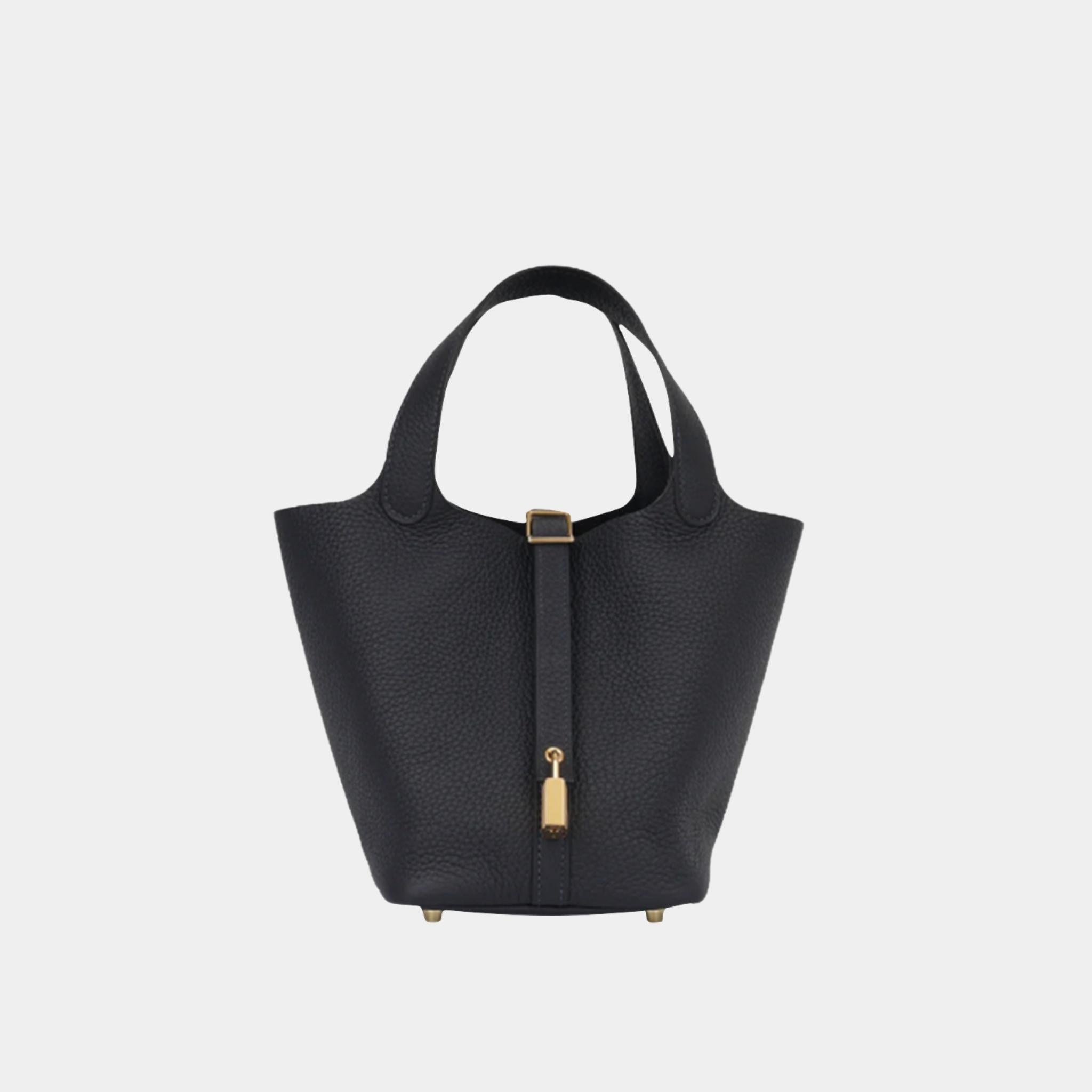 Picotin 18 Taurillon Clemence Black GHW