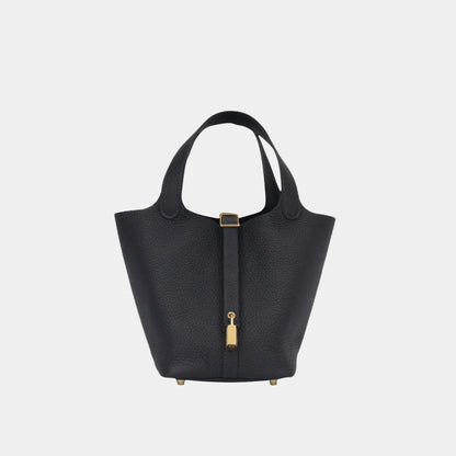 Picotin 18 Taurillon Clemence Black GHW