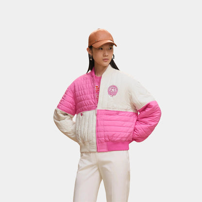 Reversible Bomber Jacket in Feather Canvas