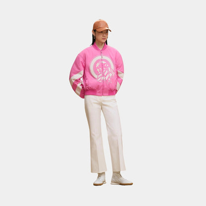 Reversible Bomber Jacket in Feather Canvas