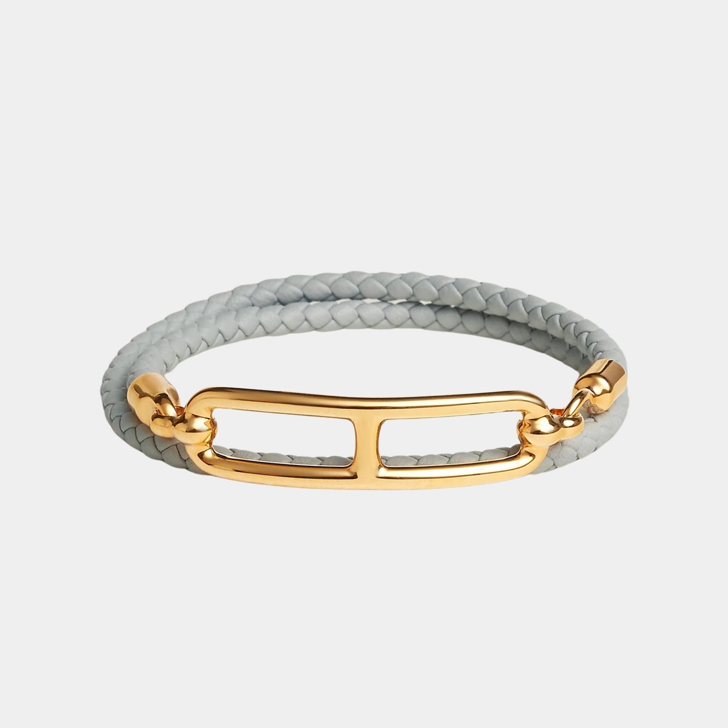 Roulis Double Tour Bracelet Swift Calfskin Gold Plated
