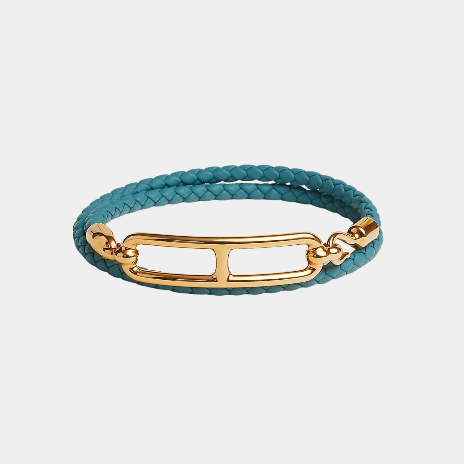 Roulis Double Tour Bracelet Swift Calfskin Gold Plated