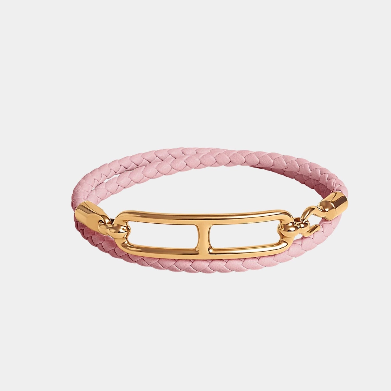 Roulis Double Tour Bracelet Swift Calfskin Gold Plated