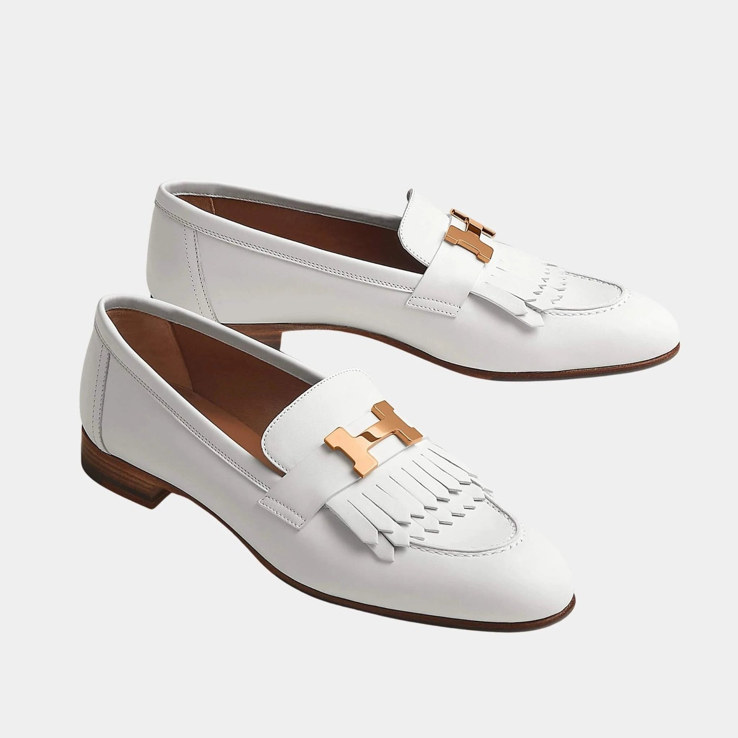 Royal Loafer in Calfskin with Rose Gold Plated Buckle