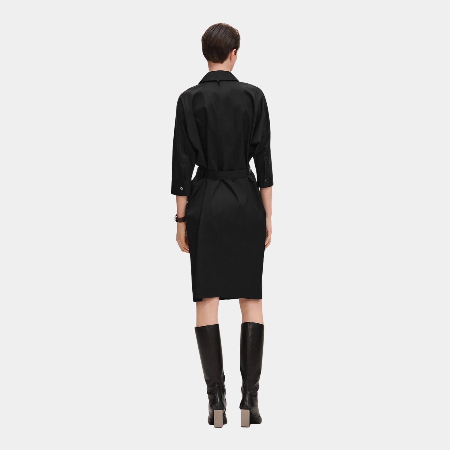 Shirt Dress in Cotton Twill