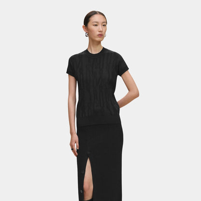 Short-sleeved Sweater with Palefroi Remix Motif