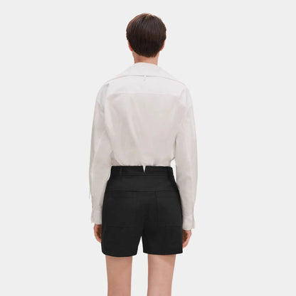 Shorts in Double Stretch Cotton Twill