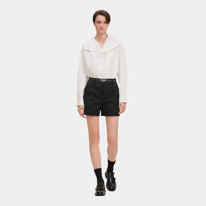 Shorts in Double Stretch Cotton Twill