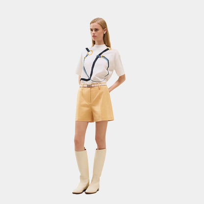 Shorts in Double Stretch Cotton Twill