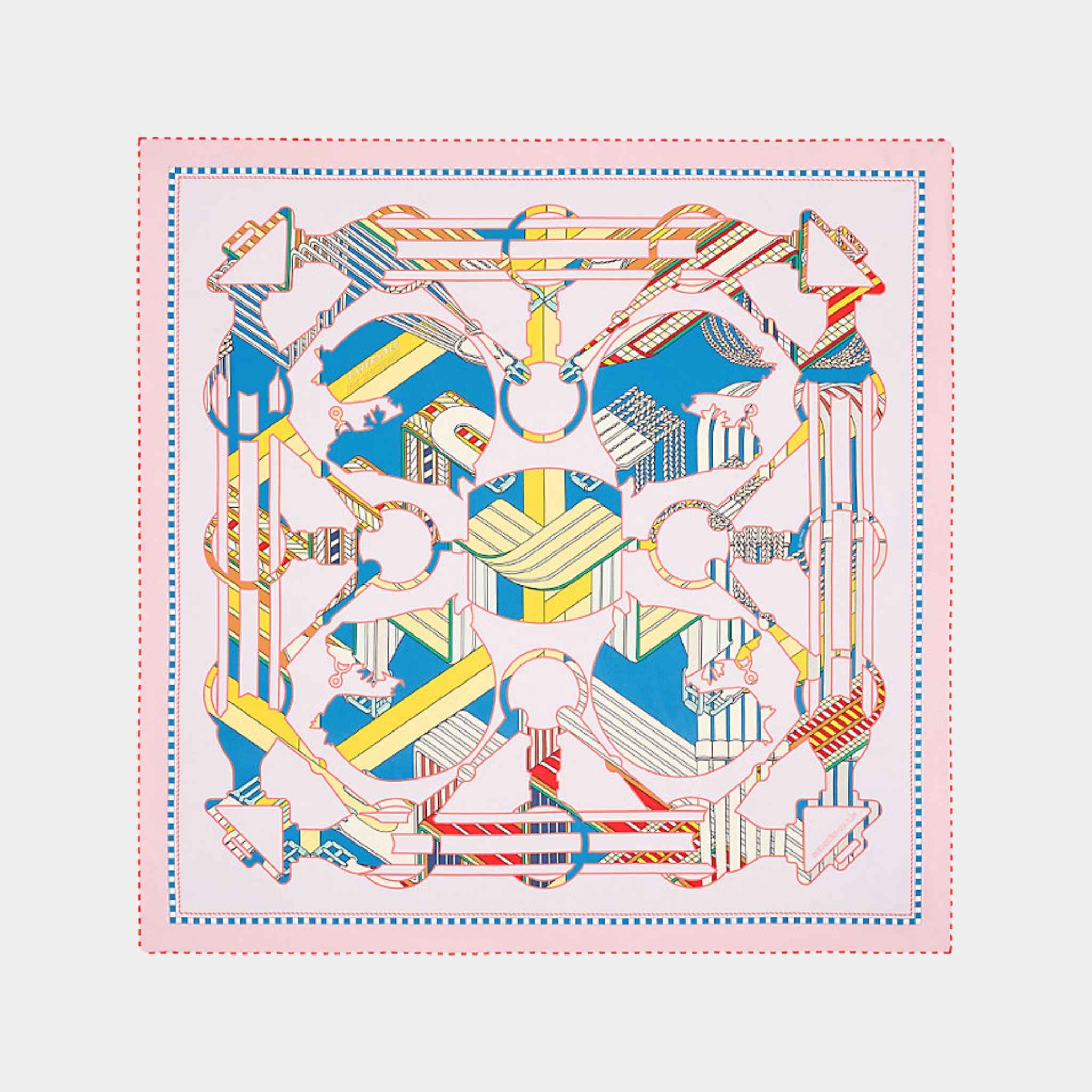 Tatersale en Zigzag double face scarf 90