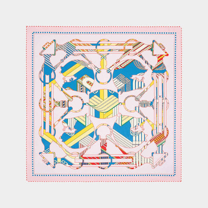 Tatersale en Zigzag double face scarf 90