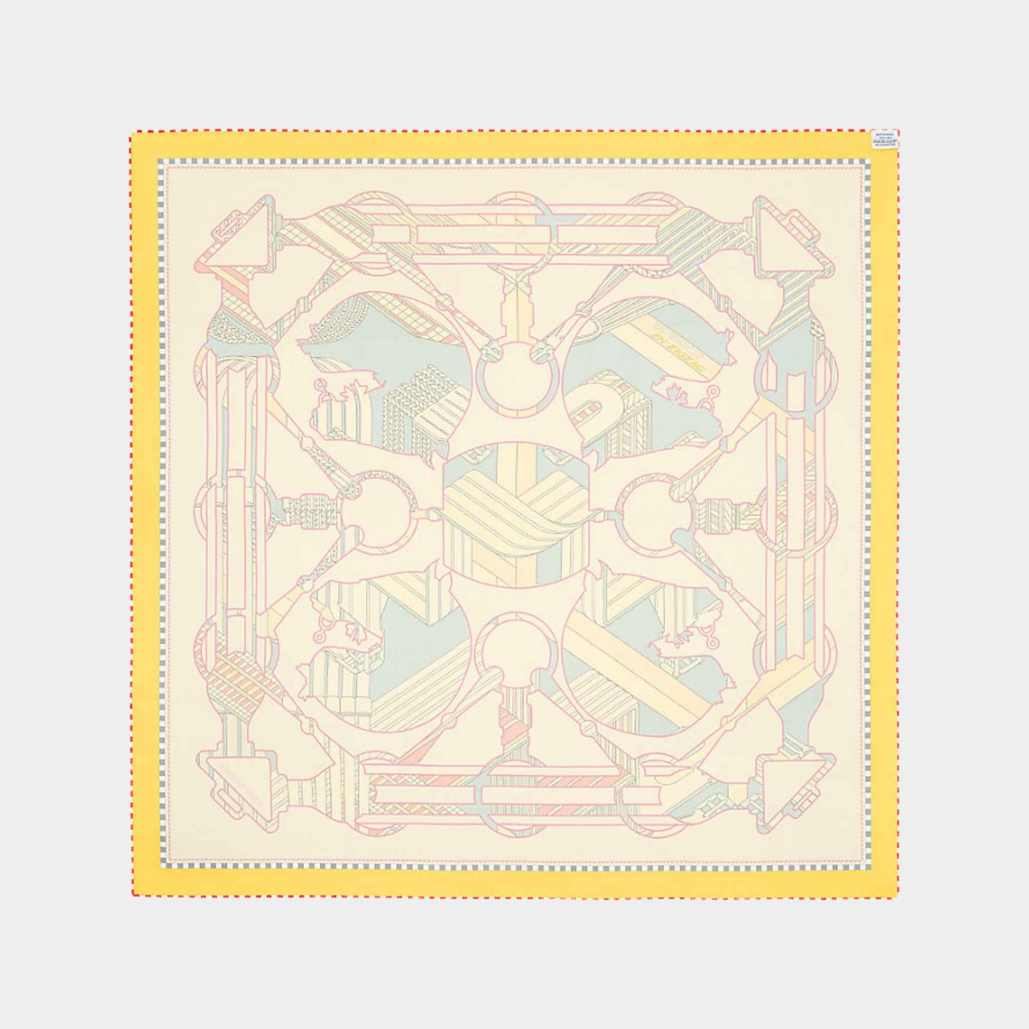 Tatersale en Zigzag double face scarf 90