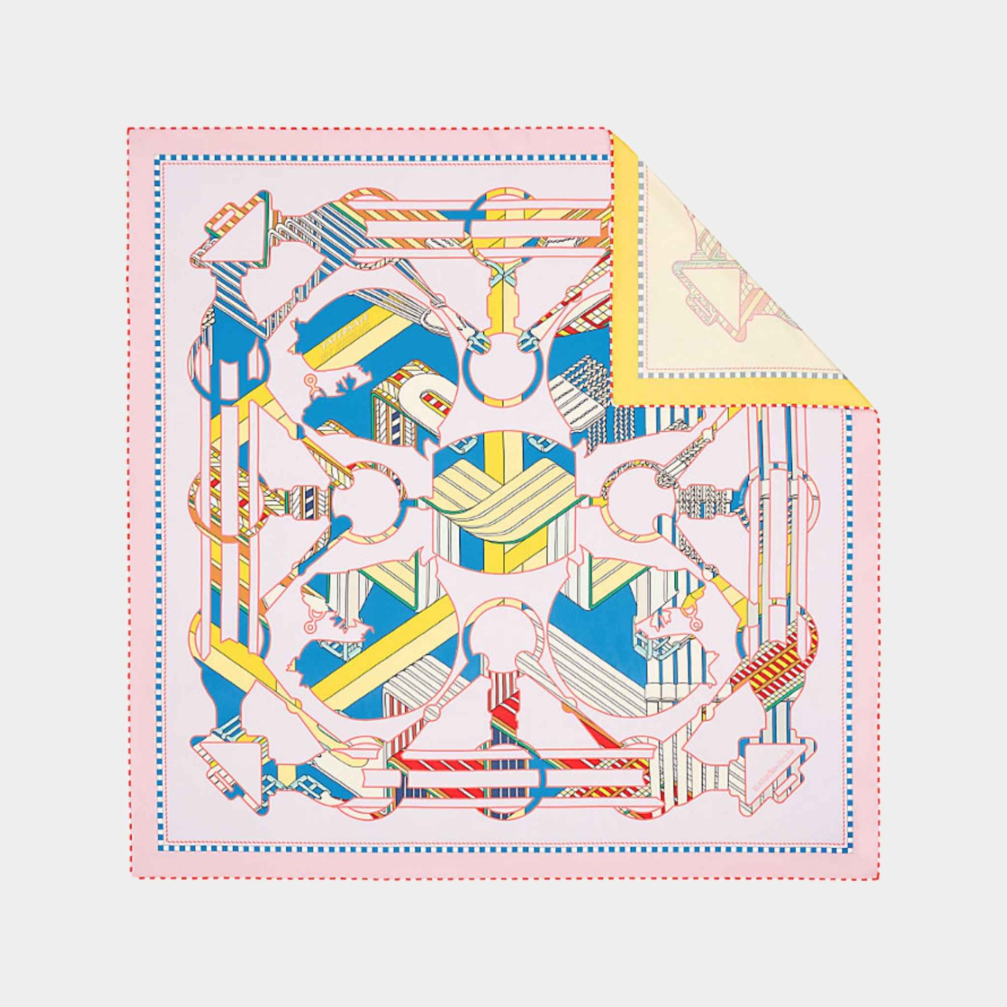 Tatersale en Zigzag double face scarf 90