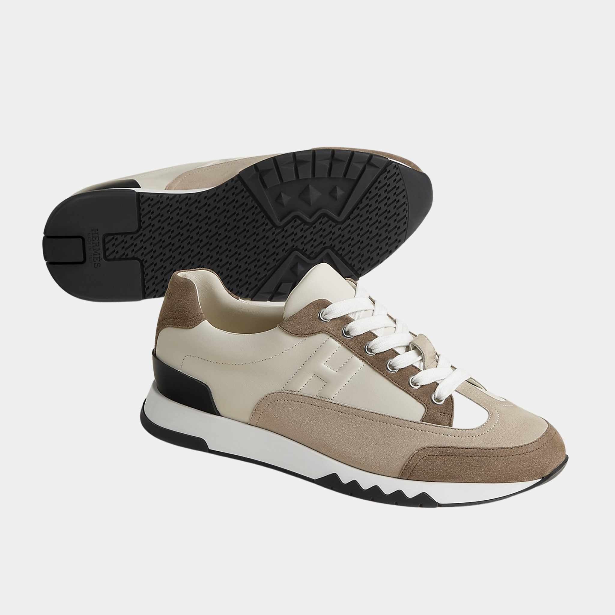 Trail Sneaker Calfskin and Suede Goatskin