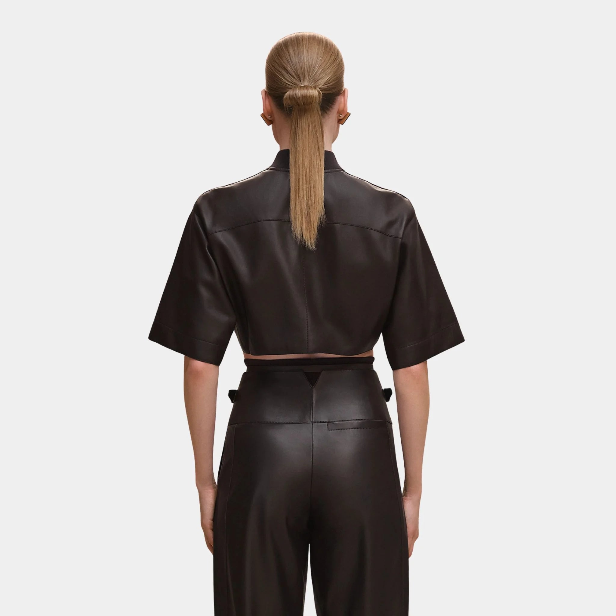 Zipped Top in Nappalized Lambskin
