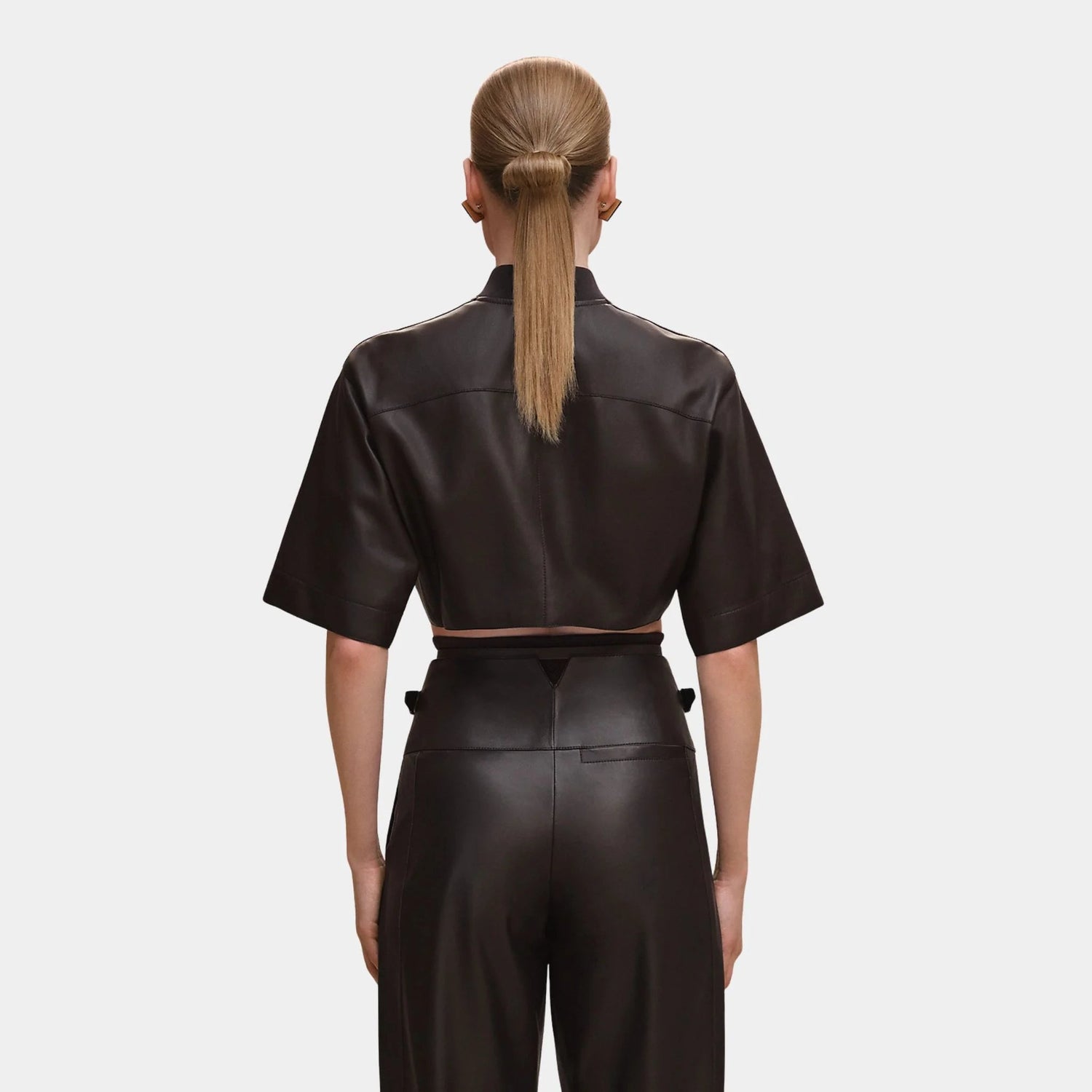 Zipped Top in Nappalized Lambskin