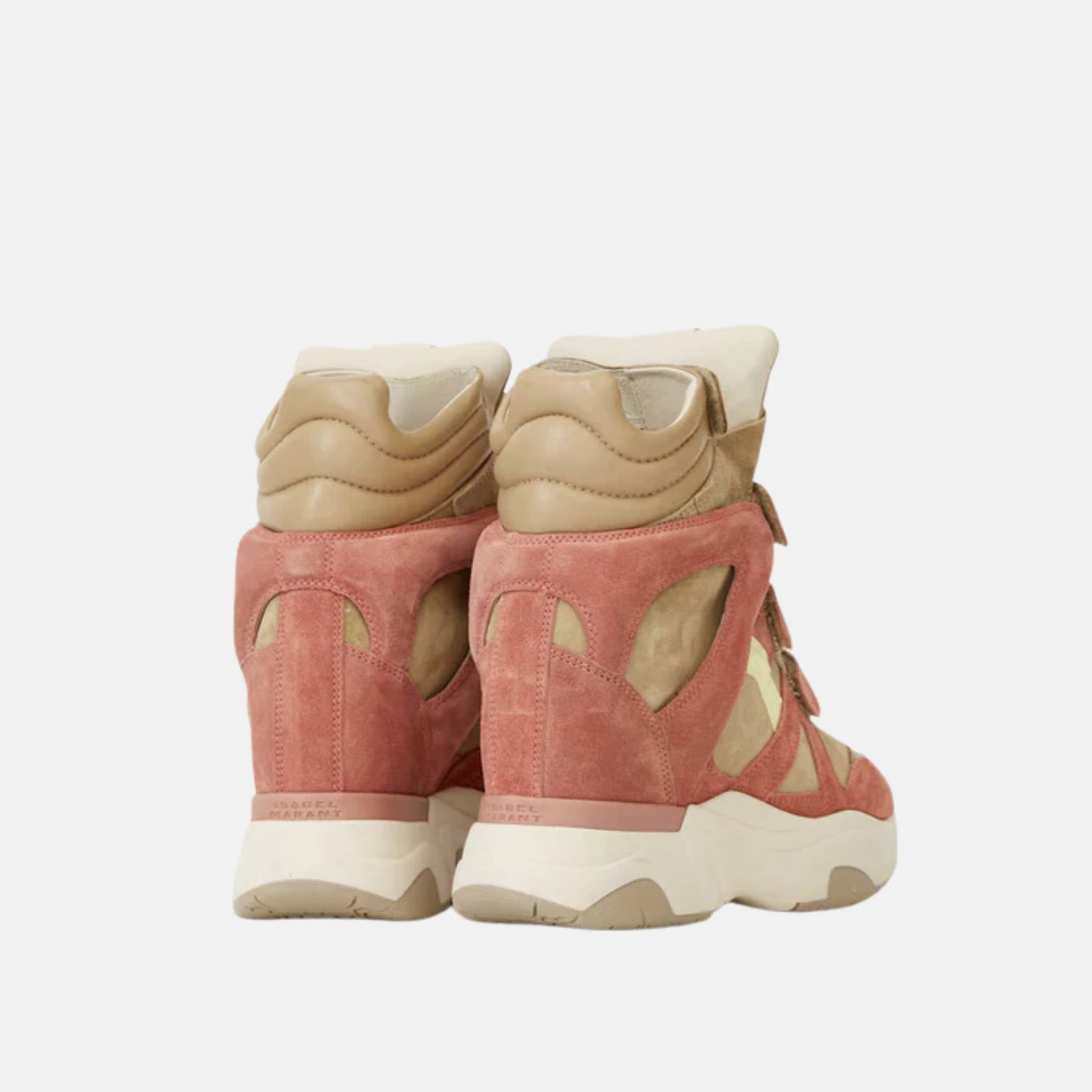 Balskee Wedge Sneakers In Suede Calfskin Leather