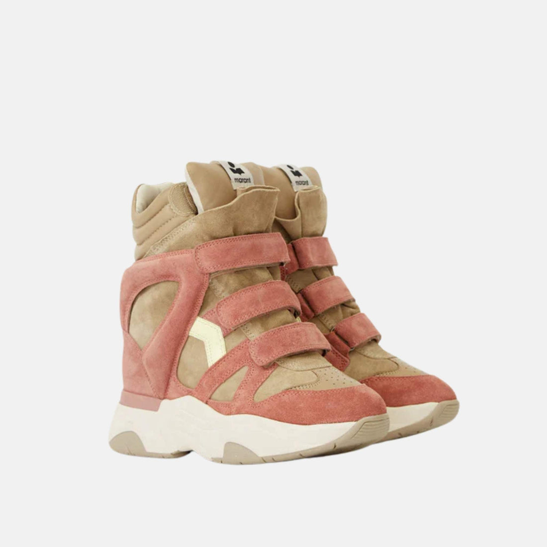 Balskee Wedge Sneakers In Suede Calfskin Leather