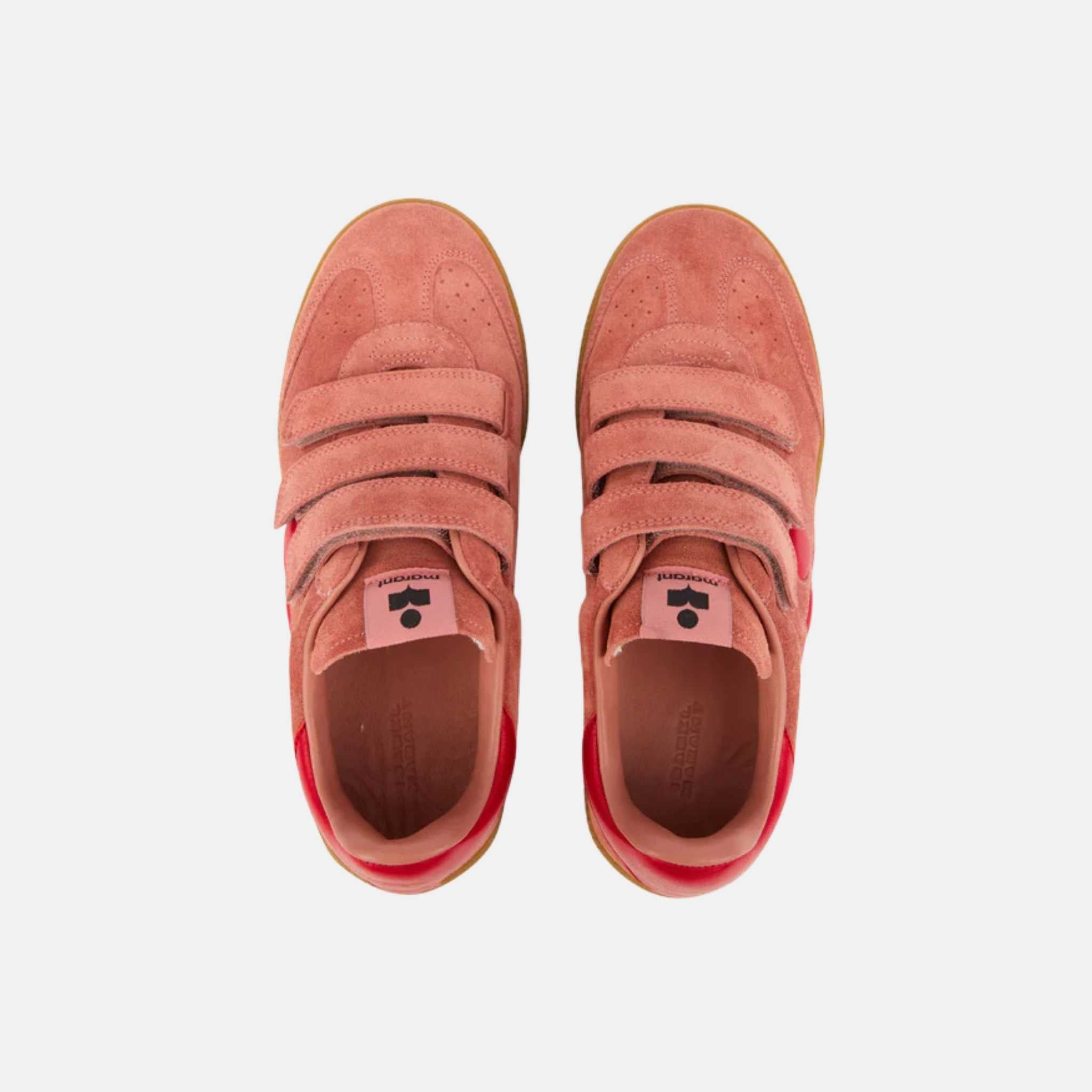 Beth Low Top Sneakers In Suede Calfskin Leather
