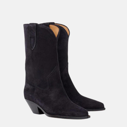 Dahope Cowboy Boots In Suede Calfskin Leather