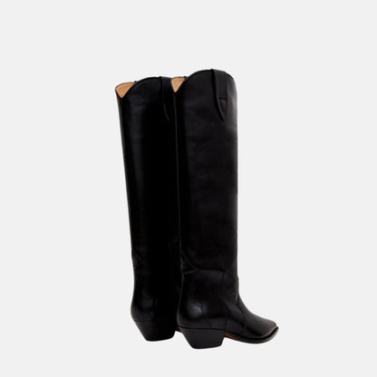 Denvee Cowboy Boots In Calfskin Leather