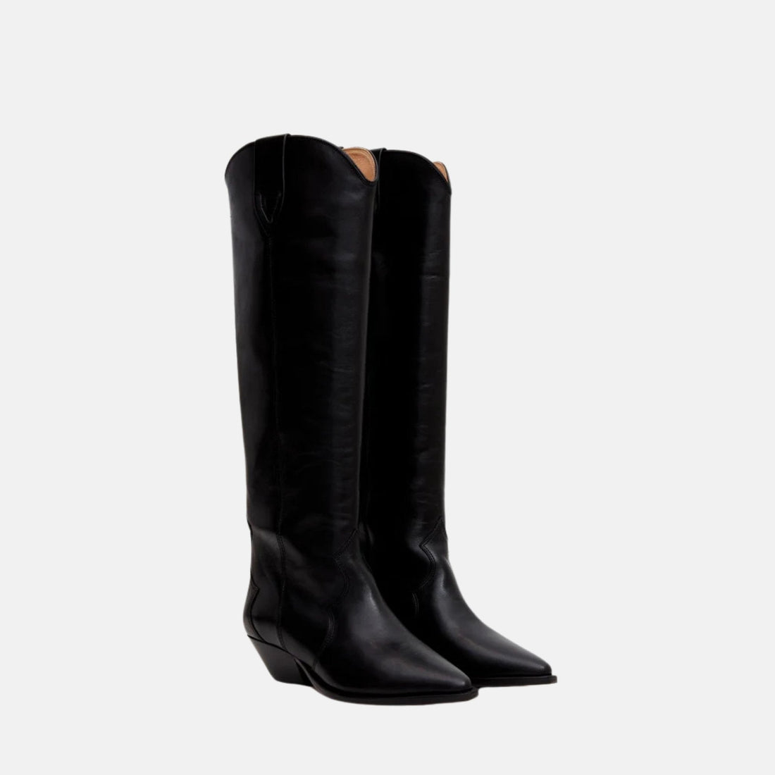Denvee Cowboy Boots In Calfskin Leather