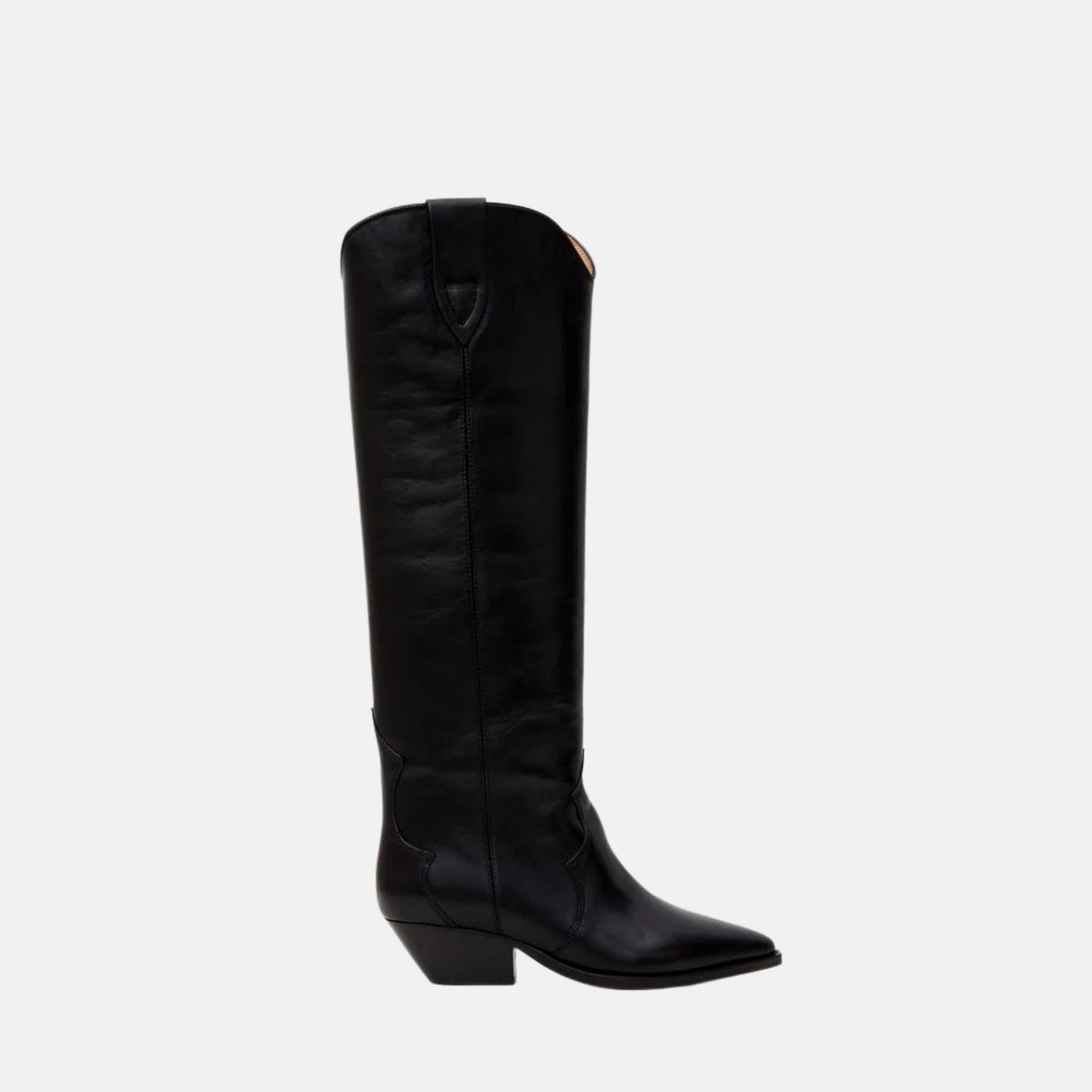 Denvee Cowboy Boots In Calfskin Leather