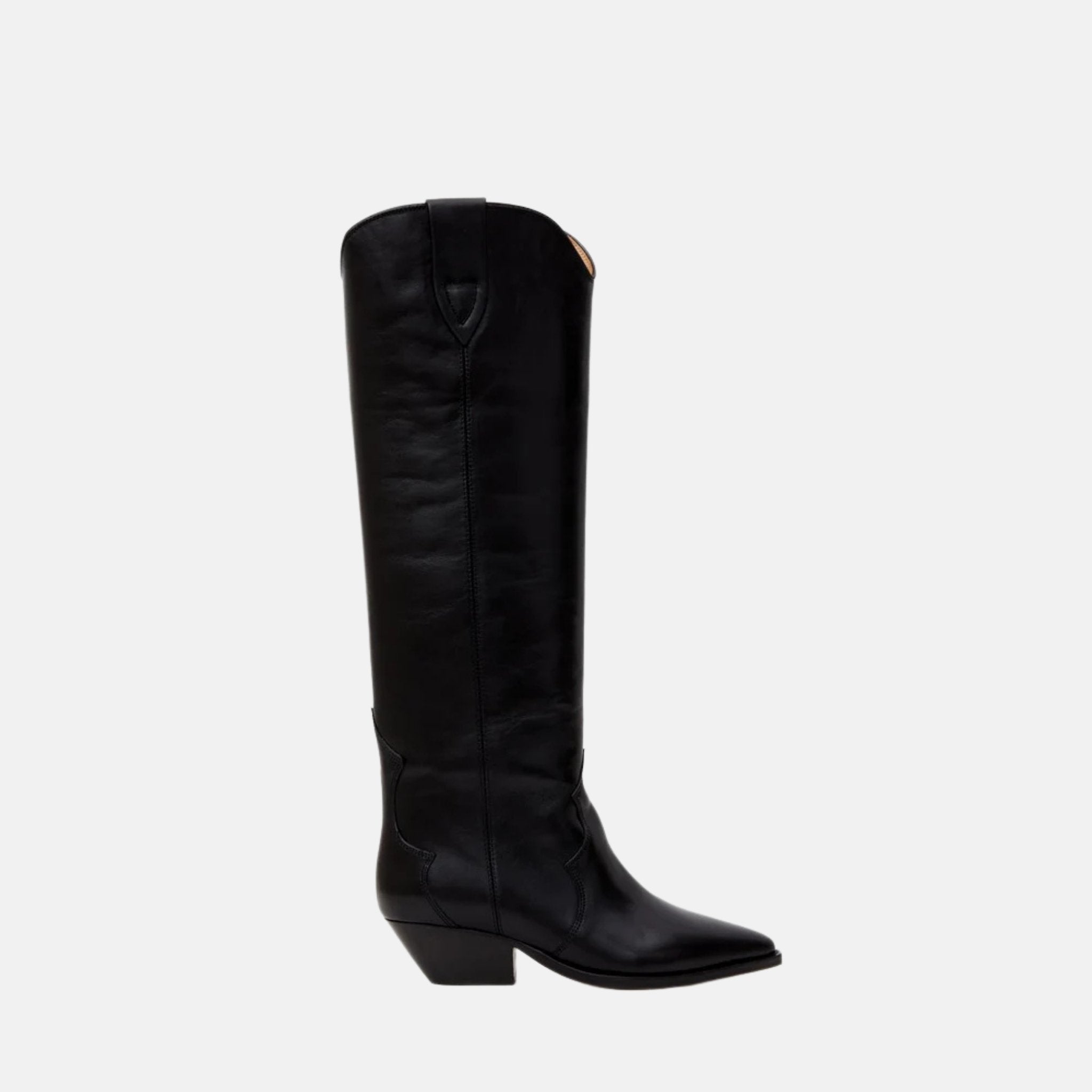 Denvee Cowboy Boots In Calfskin Leather