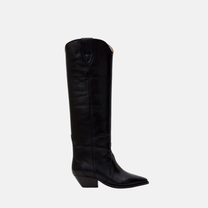 Denvee Cowboy Boots In Calfskin Leather